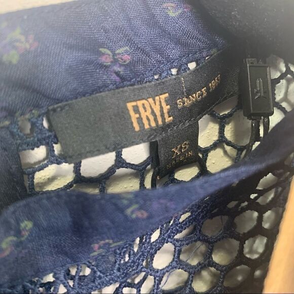 FRYE navy blue yoke dress size XS NWT (E1) - Picture 9 of 9